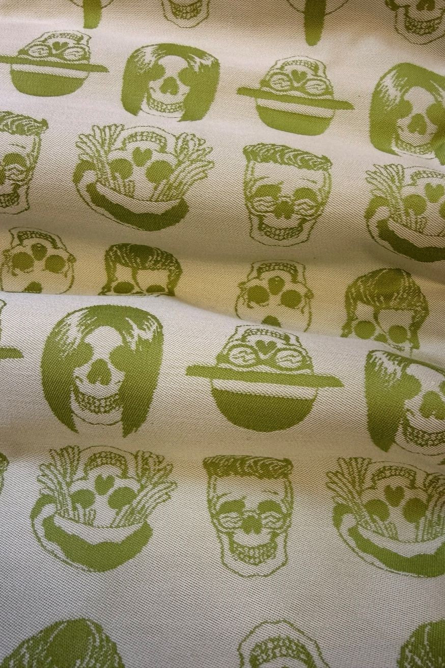 Baby Wrap Skulls green