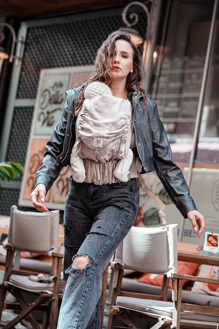 Baby Carrier Flip Silky Skulls - KOKADI