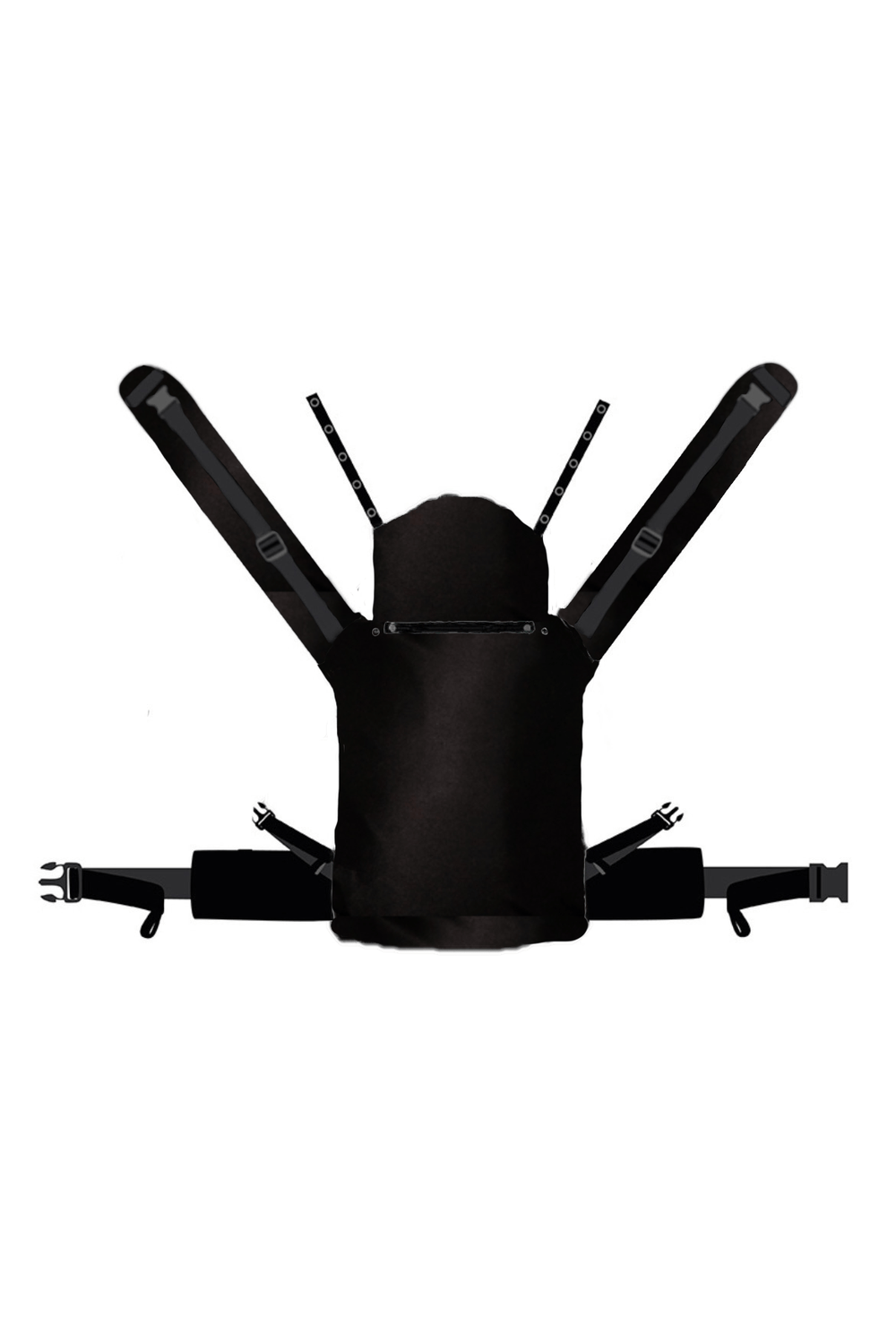 Baby Carrier Flip X Just Black - KOKADI
