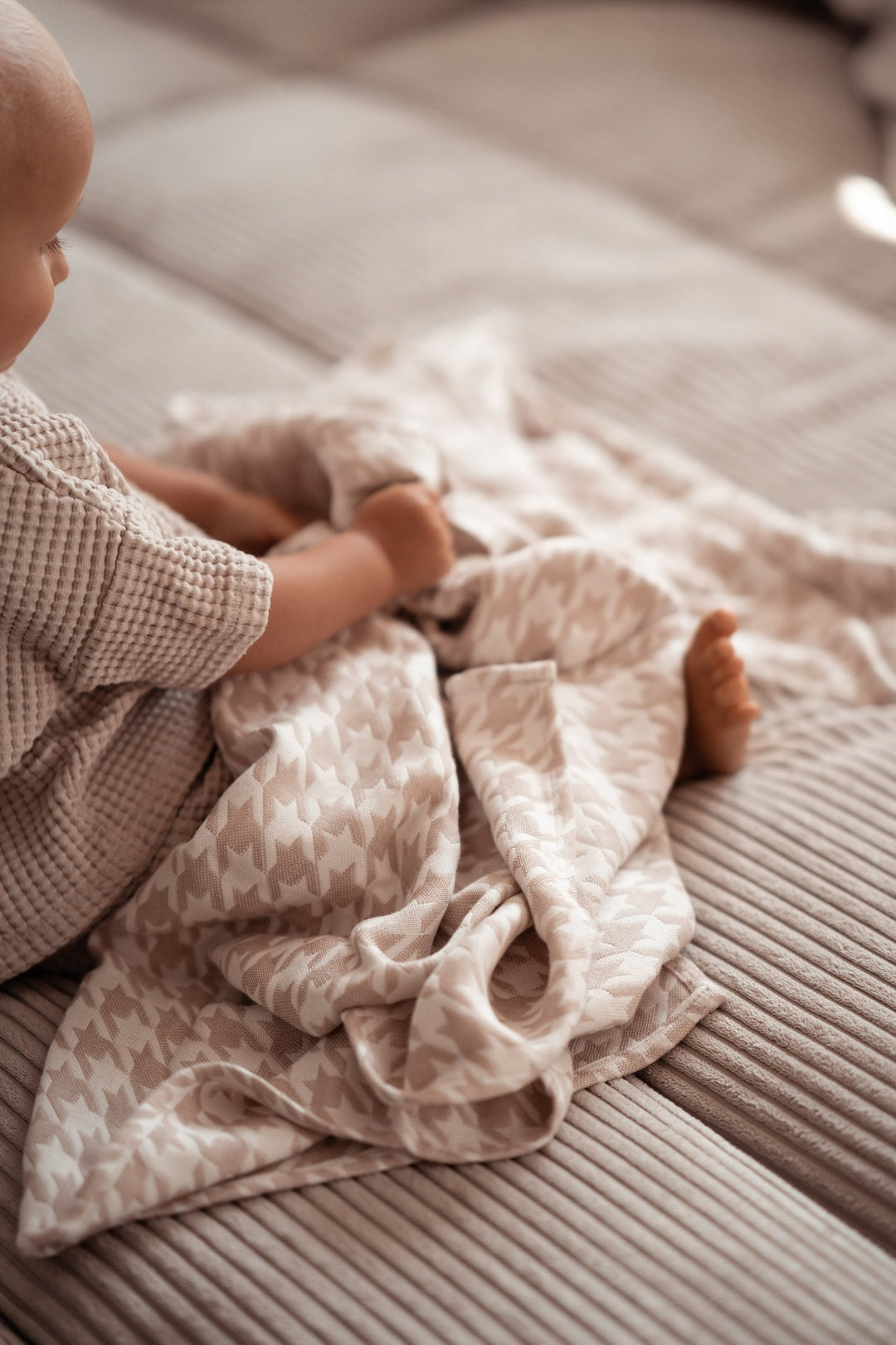 Cuddly blanket Houndstooth Campiano - KOKADI