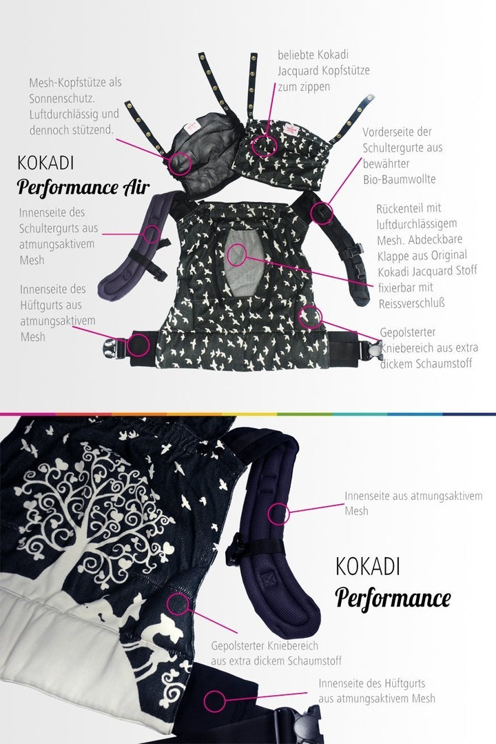 KOKADI Baby Carrier Flip Performance Air Just stone