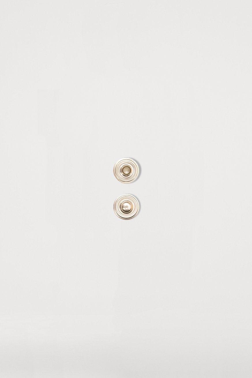 Male snap button, silver (new) - KOKADI