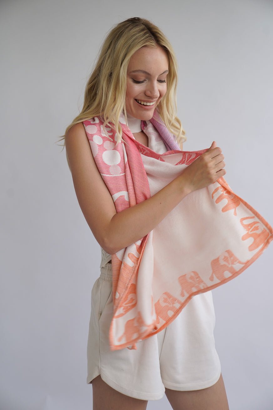 Ella Elephant Parade Snuggle Blanket - KOKADI