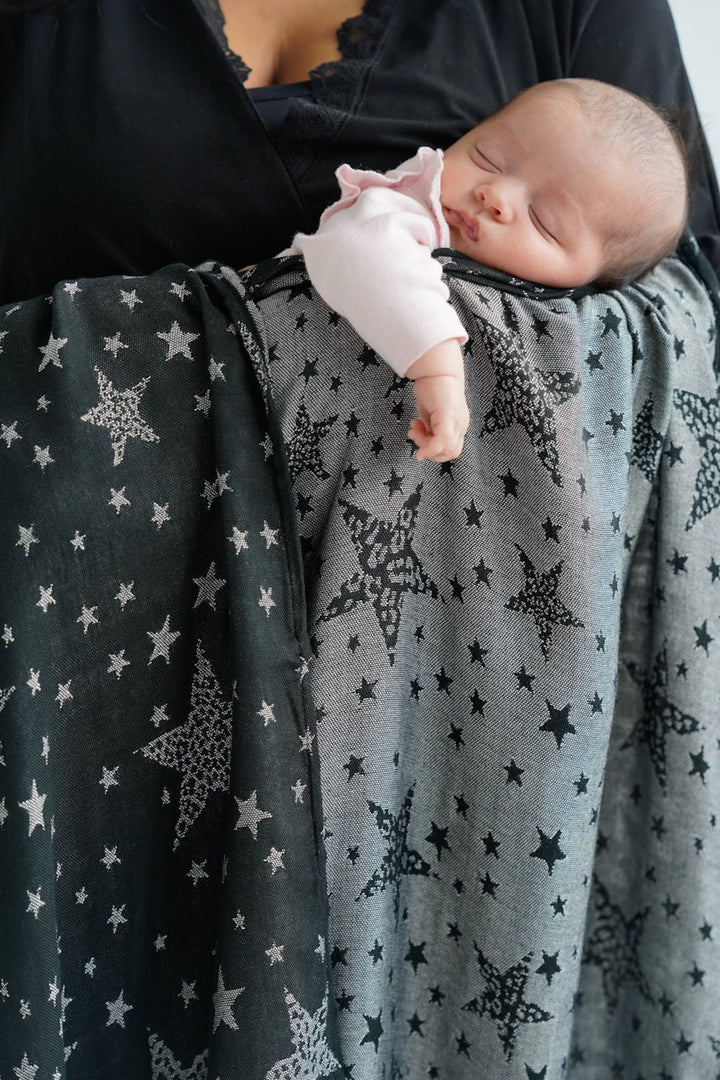 Leo Stars Monochrome Snuggle Blanket - KOKADI