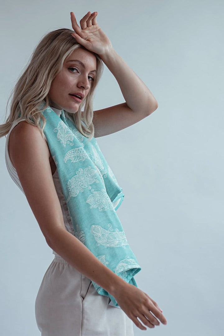 Alexandra Mandala Feathers Snuggle Blanket - KOKADI
