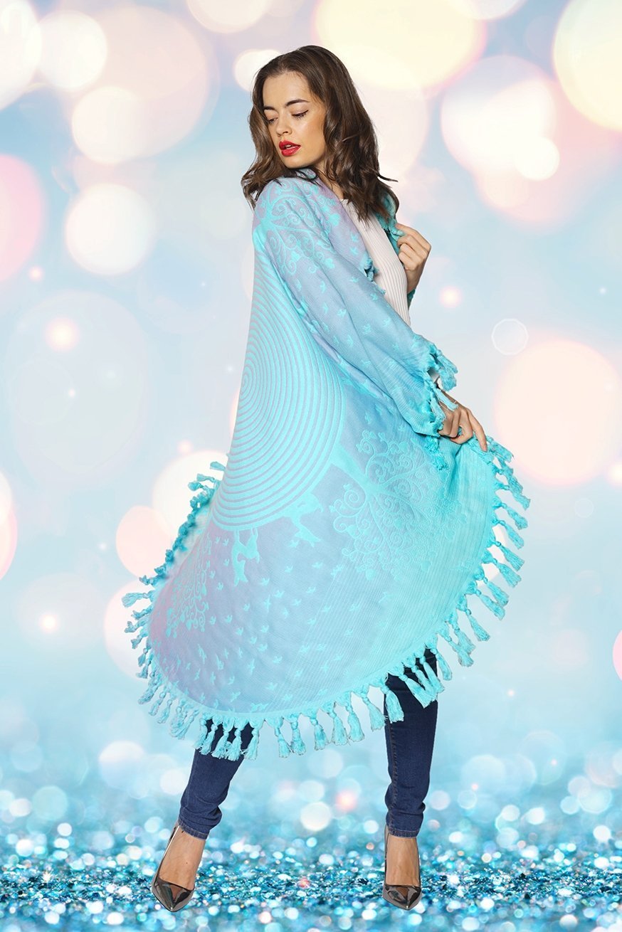 Mandala-deken Marie Blue - KOKADI